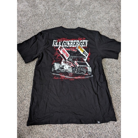 Locked Down Shane Van Gisbergen SVG 97 Racing Graphic Tee Mens Small Black Shirt - Picture 4 of 6